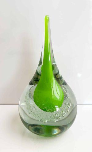 Ozzaro | Boheems glas - Druppel | Groen